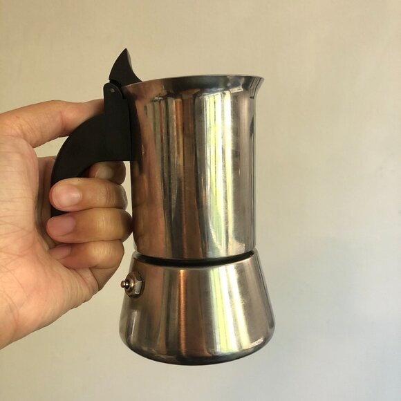 Cafetera Bialetti Espresso Coffee Maker Brewer Moka Pot 1 cup Stainless - Picture 7 of 7